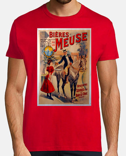 Bières Meuse, vintage poster