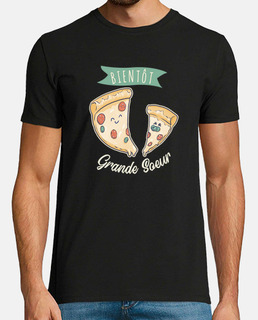Big sister pizza pregnancy announcement Big Sister surprise gift in French 