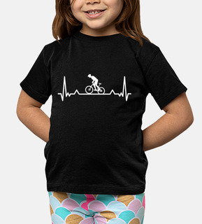 Bike Cycling Heartbeat Line Funny Gift
