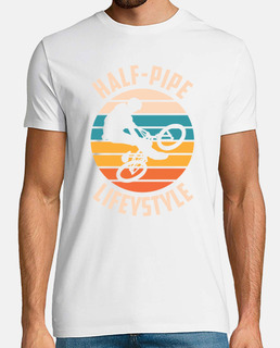 biker bmx vintage style de vie half pip