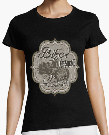 Biker inside t-shirt