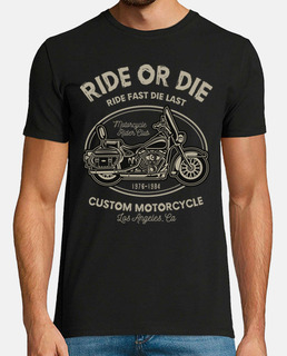 biker ride or die custom moto motards motos shirt motos 176-1984 les angeles californie