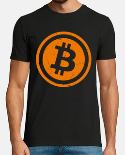 Bitcoin Logotipo Cripto Vintage