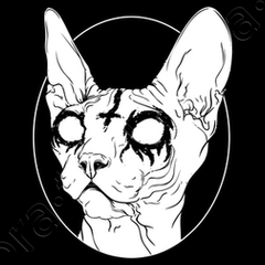 Displate ディスプレイット黒化け猫　メタルポースター Displate ディスプレイット黒化け猫 メタルポースター