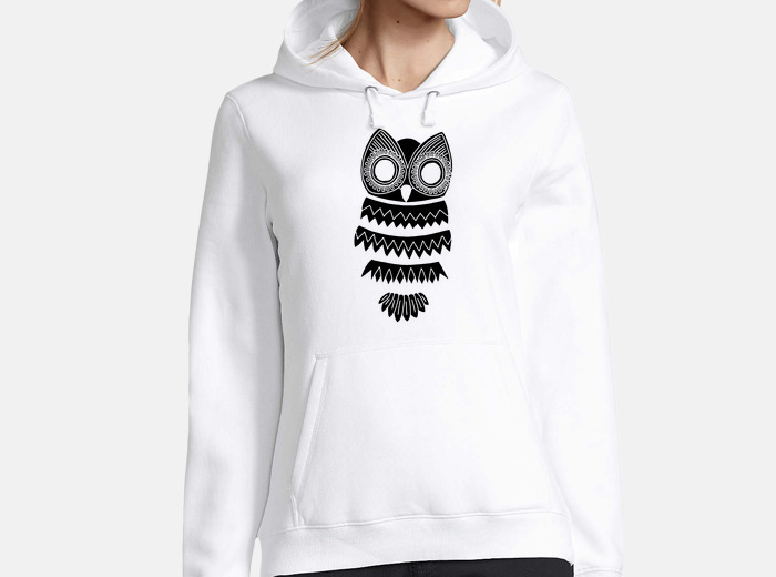 Black owl hoodie tostadora