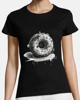 black and white donut