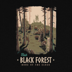 T-shirt forest nera