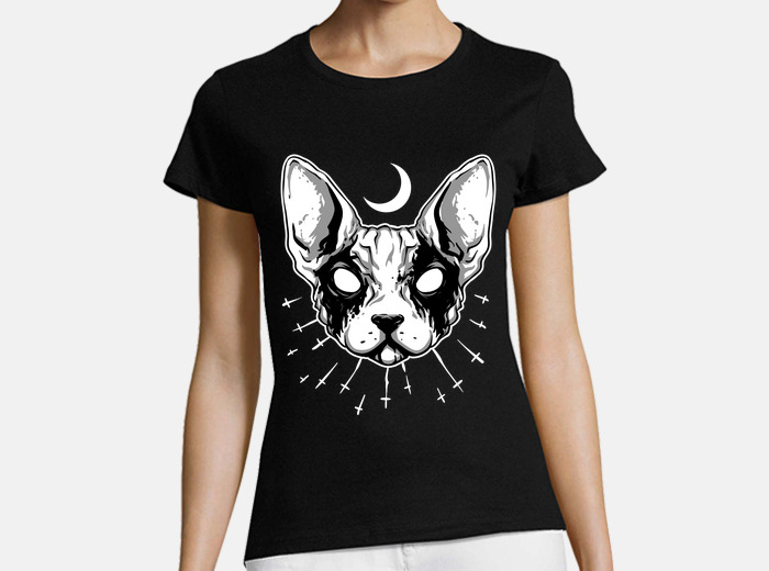 Black metal cat 1 t shirt tostadora