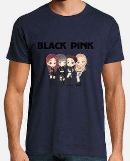 BLACK PINK - Hombre, manga corta, calidad extra