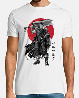 black swordsman sumi-e