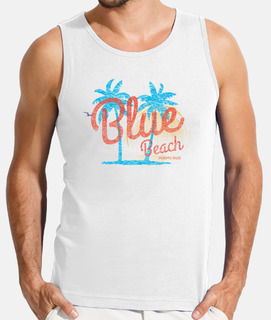 bleu plage porto rico rétro vintage