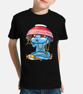 Blue Axolotl Kawaii Fish Ramen Noodles