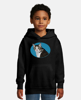 blue cat sweatshirt