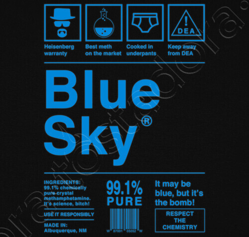 tostadora bluesky blue sky breaking bad blue letters t shirt 569172 tostadora bluesky blue sky breaking bad blue letters t shirt 569172