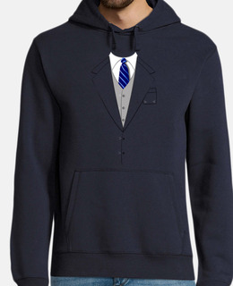 blue tie suit