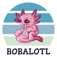  Big Axolotl Bubbletea Premium T-Shirt : Clothing