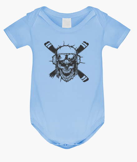 Body bebé Body bebé - Aviator Skull