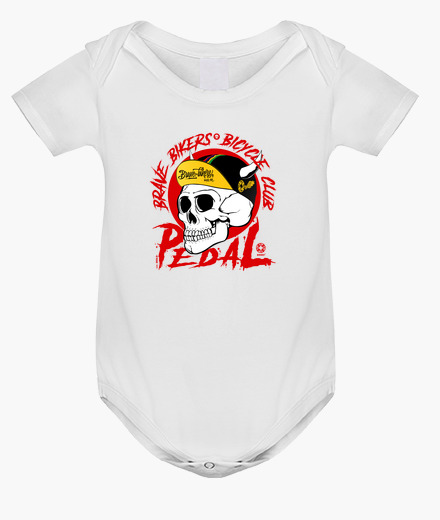Body bebé Brave Bikers Skull Red