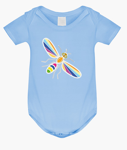 Body bebé Mariposa colores, bebé, celeste