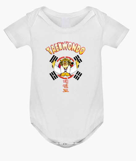 Body bebé taekwondo tigre infantil
