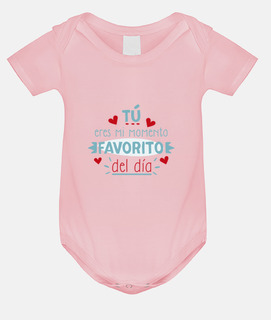 Body bebé "Tú eres mi momento favorito", rosa
