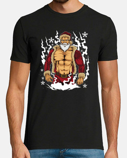 Bodybuilder Santa Claus  Fitness Christmas Xmas