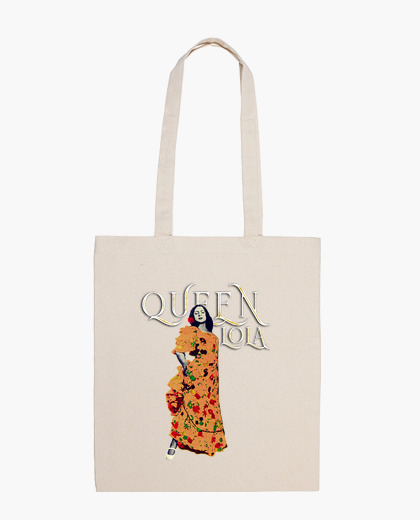 Bolsa de tela, color natural Diseño Queen...