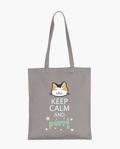 Bolsa de tela Keep calm and purr