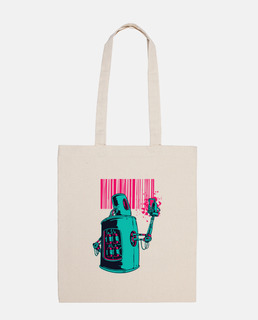 Bolsa de tela robot graffiti