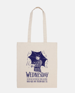 Bolsa Miércoles mejor que tú morado