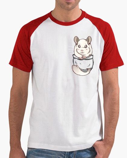 camiseta blanca con bolsillo hombre