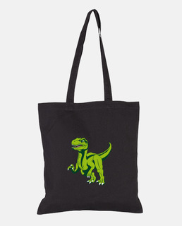 bolso de mano velociraptor verde verde