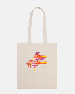 bolso de piano colorido
