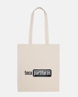 Bolso tocapartituras.com blanco y negro