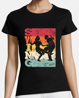 Boogie Woogie Swing Dancing Retro Colors Vintage