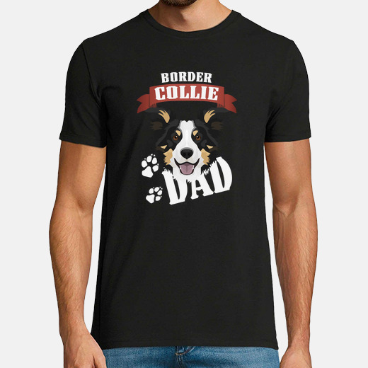 ★COVERNAT★ Border Collie Trio T-Shirt Melange Grey Border Collie T-Shirt | Jauncydev