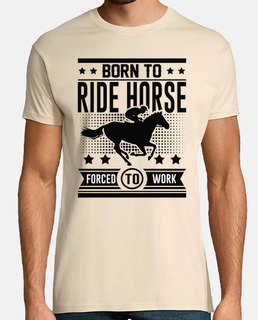 born to ride horse forced to work