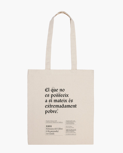 Borsa che non è posseeix (tote bag)