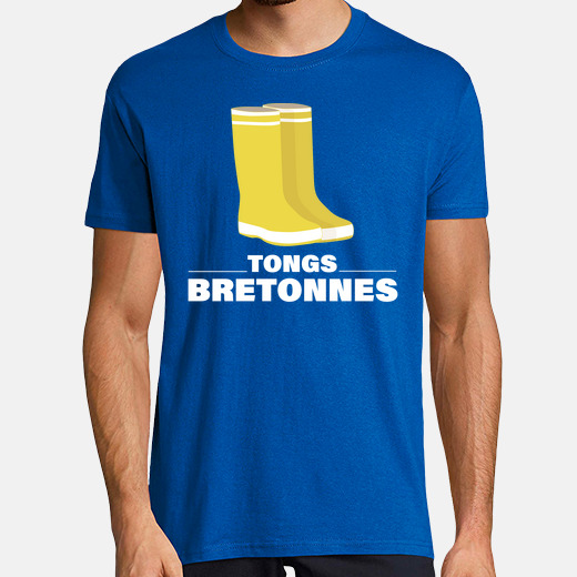 Tee-shirt bottes de pluie caoutchouc tongs bret tostadora