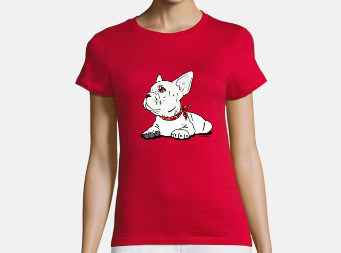 Tee shirts Femme Bouledogue fran ais Livraison Gratuite