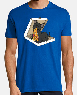 bouledogue français chien pizza