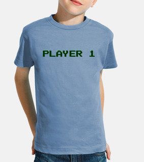 boy, short sleeve, light blue, player 1