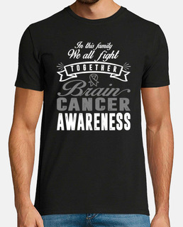 Brain Cancer Glioblastoma Awareness In This Family We All Fight Together Grey Ribbon Warrior Support