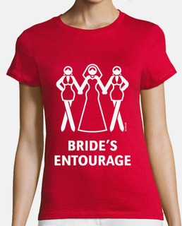 bride s entourage - hen party - white