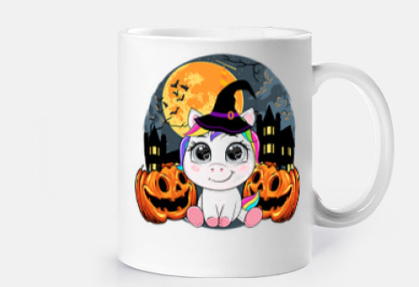 bruja unicornio halloween niña