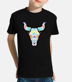 bull head sugar skull dia de los