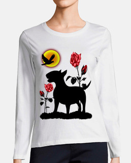 Bull terrier rosas