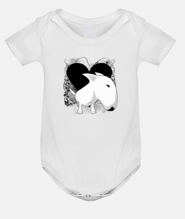 bull terrier vintage heart
