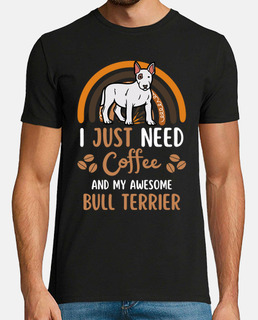 bullterrier coffee bagle cafe dog