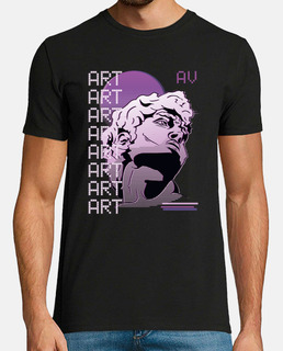 buste de sculpture d39art vaporwave